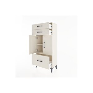 Hyperion Dolap 2 Raflı 3 Çekmeceli 2 Kapaklı 60x44x134 Aytaşı-aytaşı