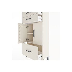 Hyperion Dolap 2 Raflı 3 Çekmeceli 2 Kapaklı 60x44x134 Aytaşı-aytaşı