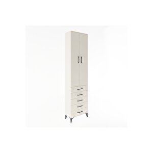 Arges Dolap 4 Raflı 5 Çekmeceli 2 Kapaklı 60x30x243 Aytaşı-aytaşı