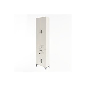 Arges Dolap 5 Raflı 3 Çekmeceli 4 Kapaklı 60x30x243 Aytaşı-aytaşı