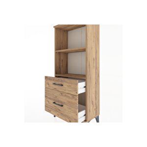 Hyperion Dolap 2 Raflı 2 Çekmeceli 60x44x134 Çam-çam