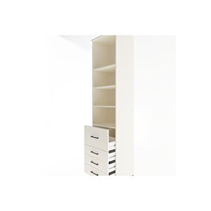 Hyperion Dolap 4 Raflı 4 Çekmeceli 60x44x243 Aytaşı-aytaşı