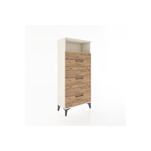 Hyperion Dolap Tek Raflı 3 Çekmeceli 60x44x134 Aytaşı-çam