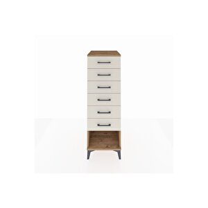 Kronos Dolap 6 Çekmeceli 44x59x134 Çam-aytaşı