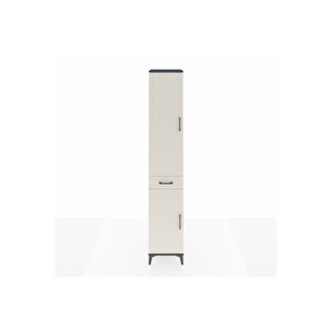 Hyperion Dolap 4 Raflı Tek Çekmeceli Tek Askılı 44x44x243 Antrasit-aytaşı