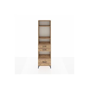 Arges Dolap 4 Raflı 3 Çekmeceli 60x30x221 Çam-çam