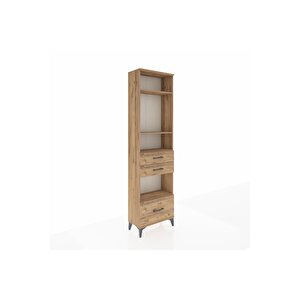 Arges Dolap 4 Raflı 3 Çekmeceli 60x30x221 Çam-çam