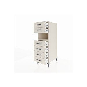 Kronos Dolap Tek Raflı 6 Çekmeceli 44x59x134 Aytaşı-aytaşı