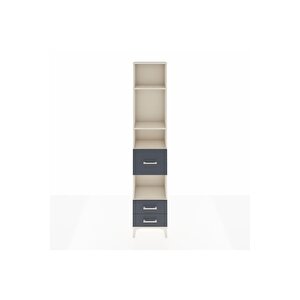 Arges Dolap 4 Raflı 3 Çekmeceli 44x30x221 Aytaşı-antrasit