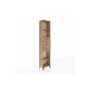 Arges Dolap 3 Raflı 3 Çekmeceli 44x30x221 Çam-çam