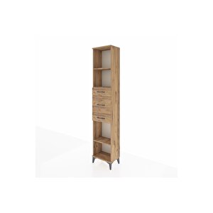 Arges Dolap 3 Raflı 3 Çekmeceli 44x30x221 Çam-çam