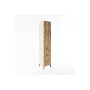 Hyperion Dolap 2 Raflı 3 Çekmeceli Tek Askılı 44x44x221 Aytaşı-çam