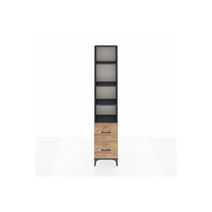 Arges Dolap 4 Raflı 2 Çekmeceli 44x30x221 Antrasit-çam