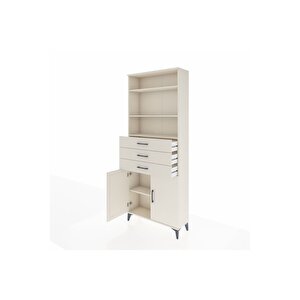 Arges Dolap 4 Raflı 3 Çekmeceli 2 Kapaklı 88x30x221 Aytaşı-aytaşı