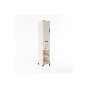 Hyperion Dolap 4 Raflı 3 Çekmeceli Tek Kapaklı 44x44x221 Aytaşı-aytaşı