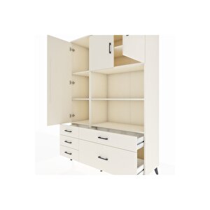 Hyperion Gardrop 7 Raflı 5 Çekmeceli 3 Kapaklı 132x44x195 Aytaşı-aytaşı