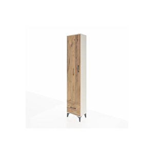 Arges Dolap 5 Raflı Tek Çekmeceli Tek Kapaklı 44x30x221 Aytaşı-çam