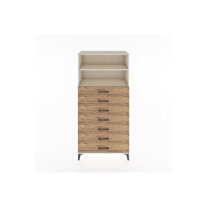 Hyperion Dolap 2 Raflı 7 Çekmeceli 88x44x182 Aytaşı-çam