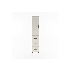 Hyperion Dolap 2 Raflı 3 Çekmeceli Tek Askılı 44x44x221 Aytaşı-aytaşı