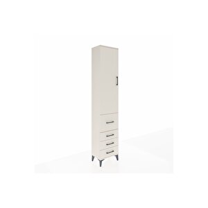 Arges Dolap 3 Raflı 4 Çekmeceli Tek Kapaklı 44x30x221 Aytaşı-aytaşı