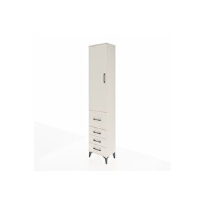 Arges Dolap 3 Raflı 4 Çekmeceli Tek Kapaklı 44x30x221 Aytaşı-aytaşı