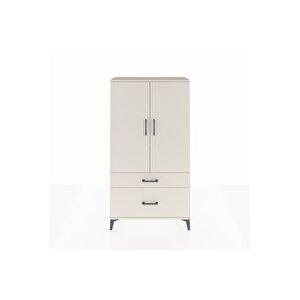 Arges Dolap 3 Raflı 2 Çekmeceli 2 Kapaklı 88x30x163 Aytaşı-aytaşı