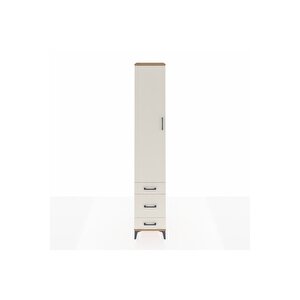 Hyperion Dolap 3 Raflı 3 Çekmeceli Tek Askılı 44x44x243 Çam-aytaşı