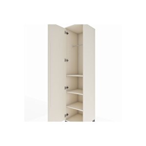 Hyperion Dolap 3 Raflı Tek Kapaklı Tek Askılı 44x44x195 Aytaşı-aytaşı