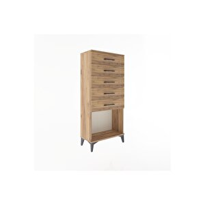 Arges Dolap 5 Çekmeceli 60x30x134 Çam-çam