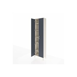 Arges Dolap 5 Raflı 2 Kapaklı 60x30x221 Aytaşı-antrasit