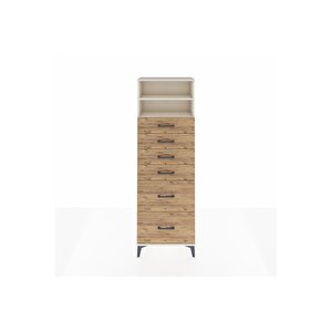 Arges Dolap 2 Raflı 6 Çekmeceli 60x30x182 Aytaşı-çam