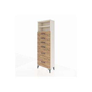 Arges Dolap 2 Raflı 6 Çekmeceli 60x30x182 Aytaşı-çam