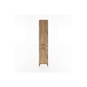 Hyperion Dolap 4 Raflı 2 Çekmeceli 2 Kapaklı 44x44x221 Çam-çam