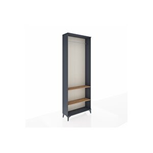 Arges Dolap 2 Raflı Tek Askılı 88x30x243 Antrasit-çam