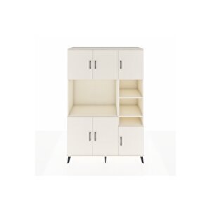 Hyperion Gardrop 10 Raflı 6 Kapaklı 132x44x195 Aytaşı-aytaşı