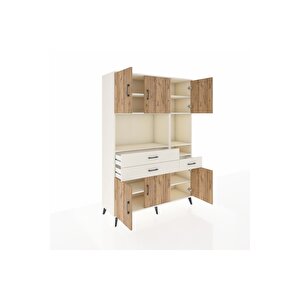 Hyperion Dolap 9 Raflı 3 Çekmeceli 6 Kapaklı 132x44x195 Aytaşı-çam/aytaşı