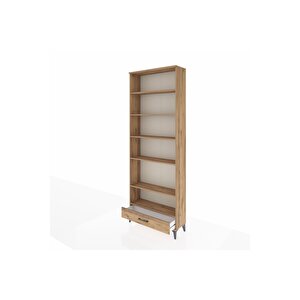 Arges Dolap 6 Raflı Tek Çekmeceli 88x30x243 Çam-çam