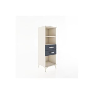 Hyperion Dolap 2 Raflı 2 Çekmeceli 44x44x134 Aytaşı-antrasit