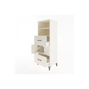Hyperion Dolap 3 Raflı 2 Çekmeceli 2 Kapaklı 60x44x163 Aytaşı-aytaşı