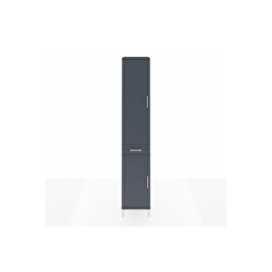 Hyperion Dolap 6 Raflı Tek Çekmeceli 2 Kapaklı 44x44x243 Antrasit-antrasit