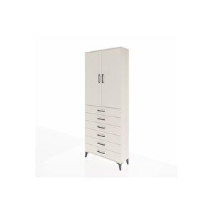 Arges Dolap 2 Raflı 6 Çekmeceli 2 Kapaklı 88x30x221 Aytaşı-aytaşı