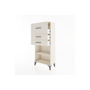 Hyperion Dolap Tek Raflı 3 Çekmeceli 60x44x134 Aytaşı-aytaşı