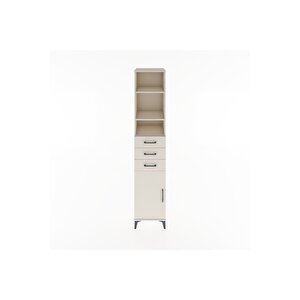Hyperion Dolap 4 Raflı 3 Çekmeceli Tek Kapaklı 44x44x221 Aytaşı-aytaşı