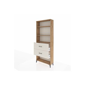 Arges Dolap 3 Raflı 2 Çekmeceli 88x30x221 Çam-aytaşı