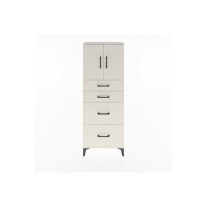 Arges Dolap 2 Raflı 4 Çekmeceli 2 Kapaklı 60x30x163 Aytaşı-aytaşı