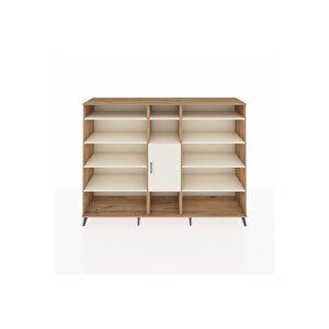 Hyperion Dolap 12 Raflı Tek Kapaklı  220x44x163 Çam-aytaşı