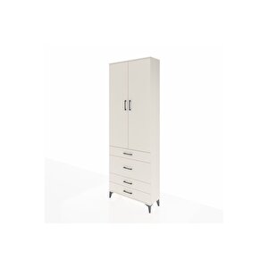 Arges Dolap 3 Raflı 4 Çekmeceli 2 Kapaklı 88x30x243 Aytaşı-aytaşı