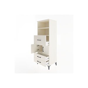 Hyperion Dolap 3 Raflı 3 Çekmeceli 2 Kapaklı 60x44x163 Aytaşı-aytaşı