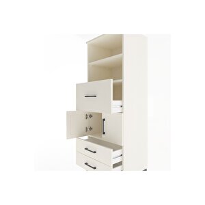 Hyperion Dolap 3 Raflı 3 Çekmeceli 2 Kapaklı 60x44x163 Aytaşı-aytaşı