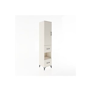 Hyperion Dolap 3 Raflı 2 Çekmeceli Tek Askılı 44x44x221 Aytaşı-aytaşı